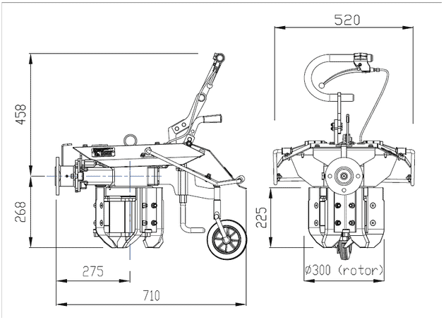 Cerruti 300REV Bi-Directional Rotary Plow