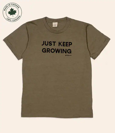 Growers & Co. Cotton Mens Keep Growing T-Shirt