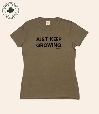 Growers & Co. Cotton Women Keep Growing T-Shirt