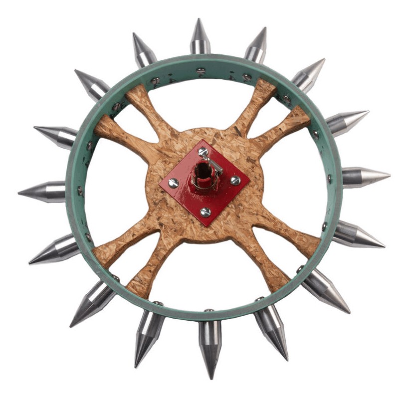 Rolling dibble wheel