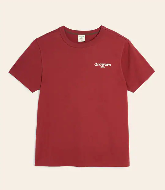 Growers & Co. Organic Women English Rosewood Mission T-Shirt