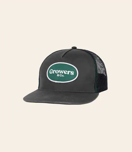 Growers & Co. Rome Charcoal Trucker Hat
