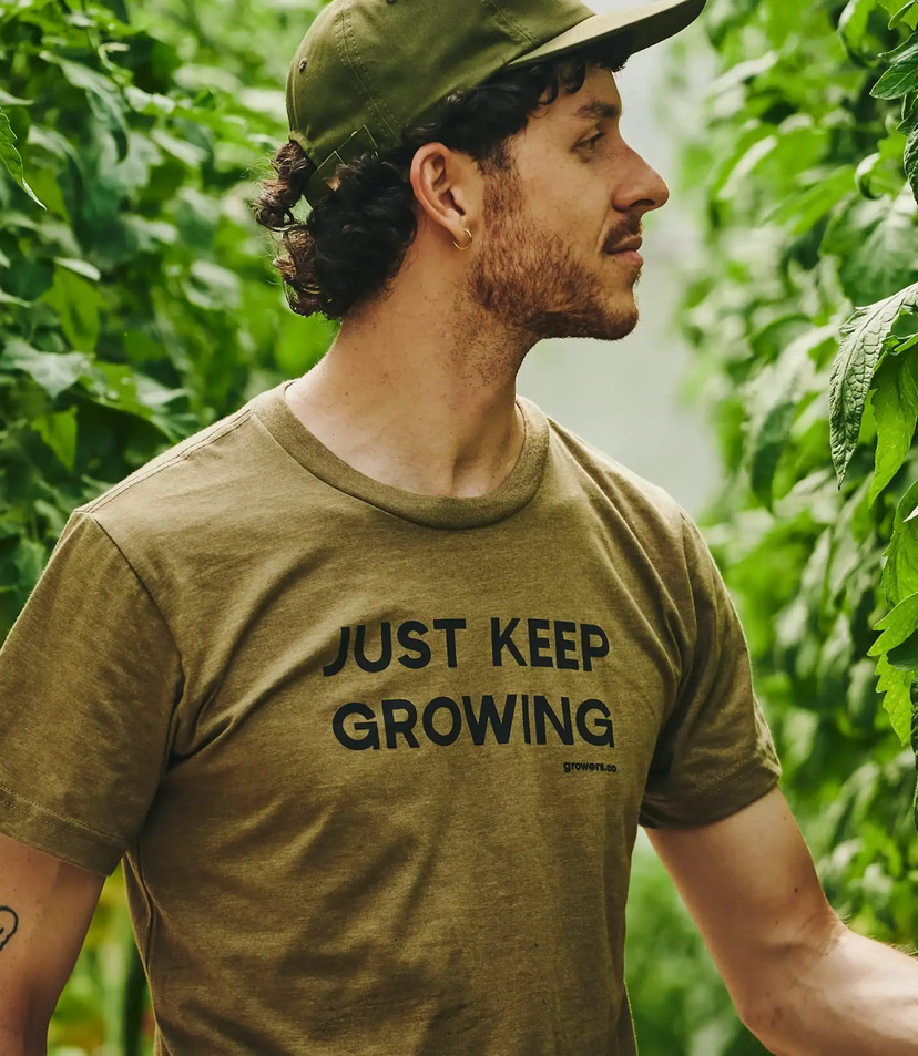 Growers & Co. Cotton Mens Keep Growing T-Shirt